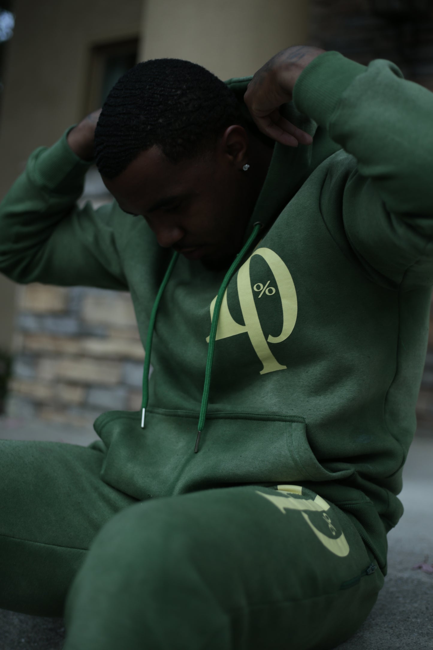 “Run It Up Green” 1p Signature Hoodie